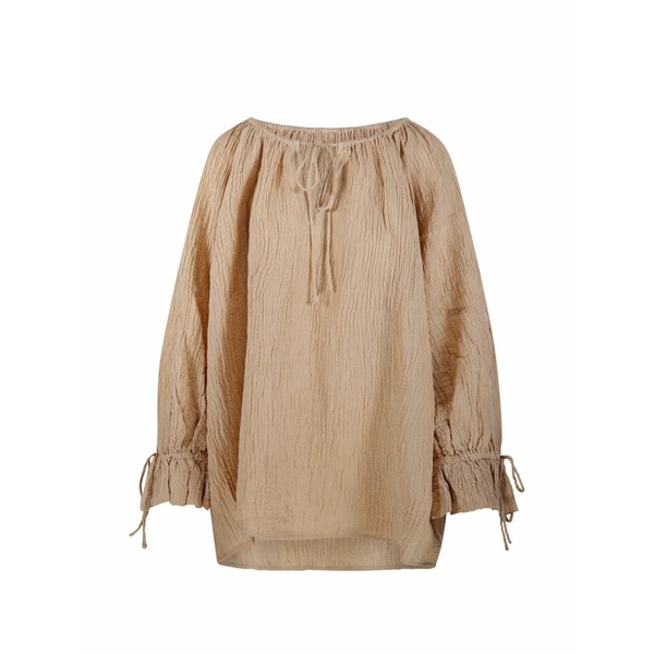 バイマレンバーガー レディース プルオーバー トップス Rose ruffled-sleeve blouse Neutrals