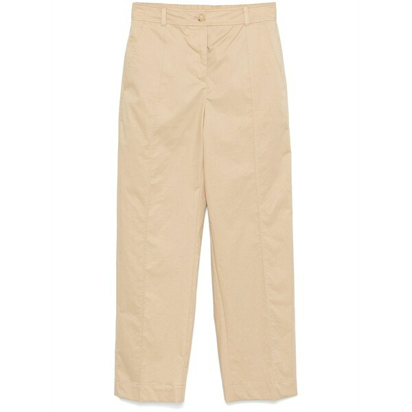 元締め レディース 心地好いズボン下 ボトムス Straight trousers Brown