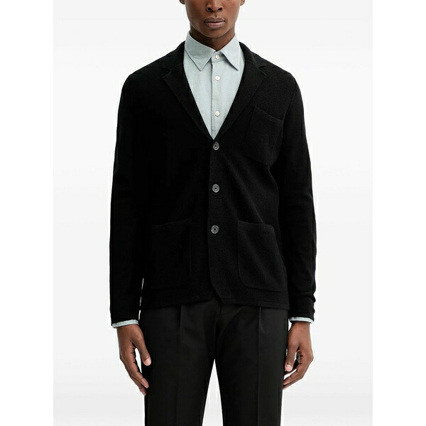 マルコポーロ メンズ 上衣＆上衣 アウター Notched-lapels blazer Black