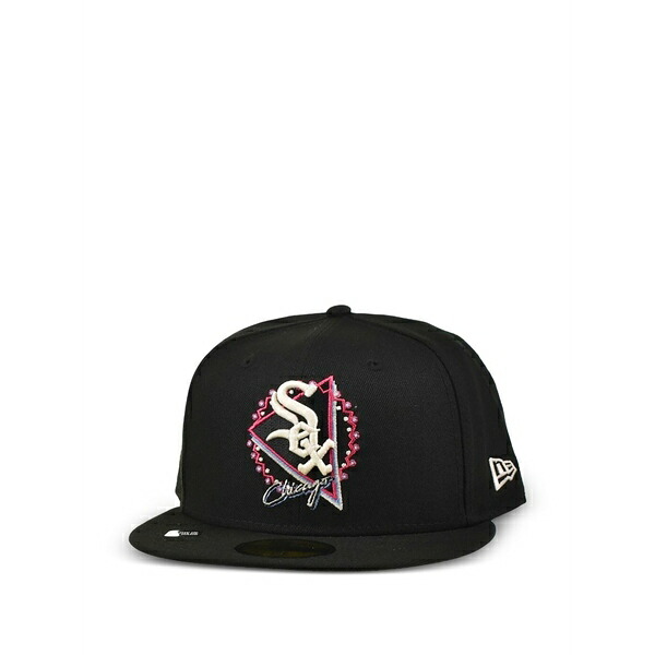 ニュー内鰓 メンズ かぶり笠 佩び物  59fifty chicago white sox mlb cap Black