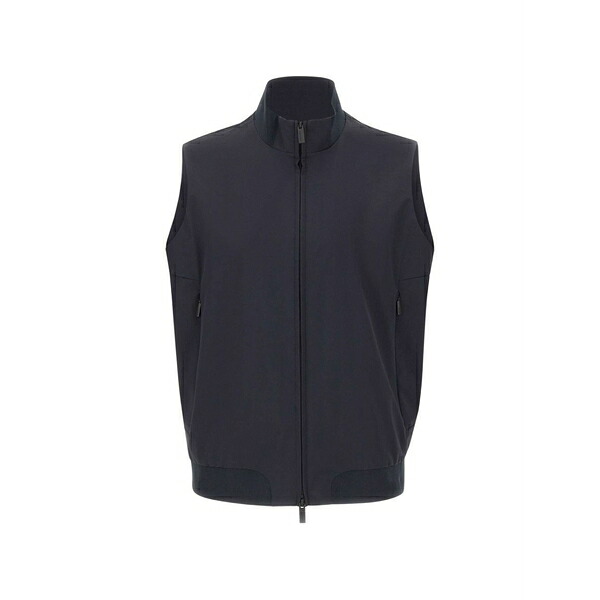 アールアールディ メンズ ジャケット＆ブルゾン アウター Zip mock-neck gilets Grey｜asty