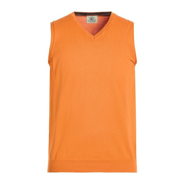 【貨物輸送無料】 エムキュージェイ メンズ 編み物\u0026ティーシャツ アウター Sweaters Orange