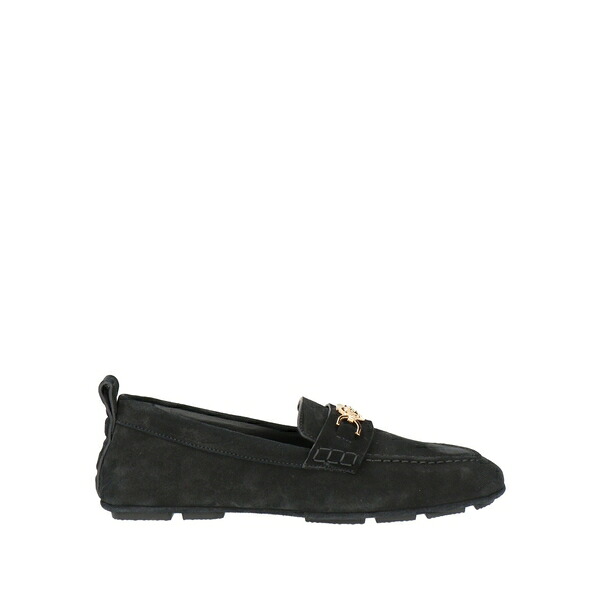 【貨物輸送無料】 ヴェルサーチ メンズ スリッポン・ローファー シューズ Loafers Black