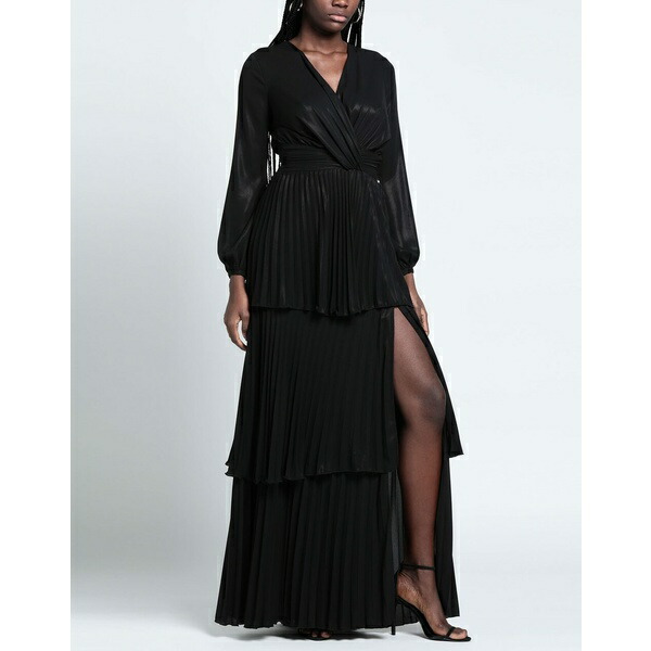 誠実 エリザベスフランキ ワンピース トップス レディース Long dresses Black