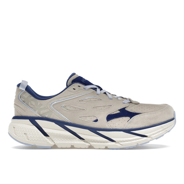 Hoka One One ホカオネオネ メンズ スニーカー 【Hoka One One Clifton L Suede Oat Milk Bellwether Blue】 サイズ US_10(28.0cm) Oat Milk/Bellwether Blue｜asty