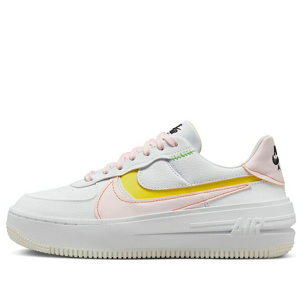 Nike ナイキ レディース スニーカー  【(WMNS) Nike Air Force 1 PLT.AF.ORM \u0027White Pearl Pink\u0027 FJ0737-100】  大いさ US_7(24.0珊) 靴-レディース靴