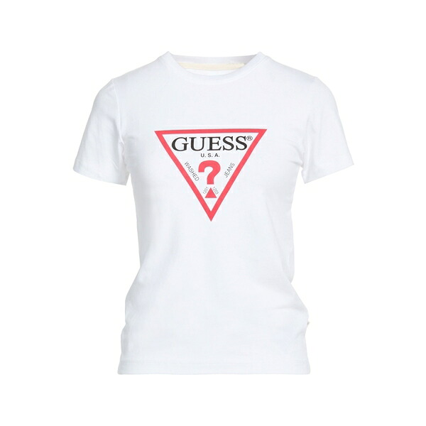 【送料無料】 ゲス レディース Tシャツ トップス T-shirts White｜asty