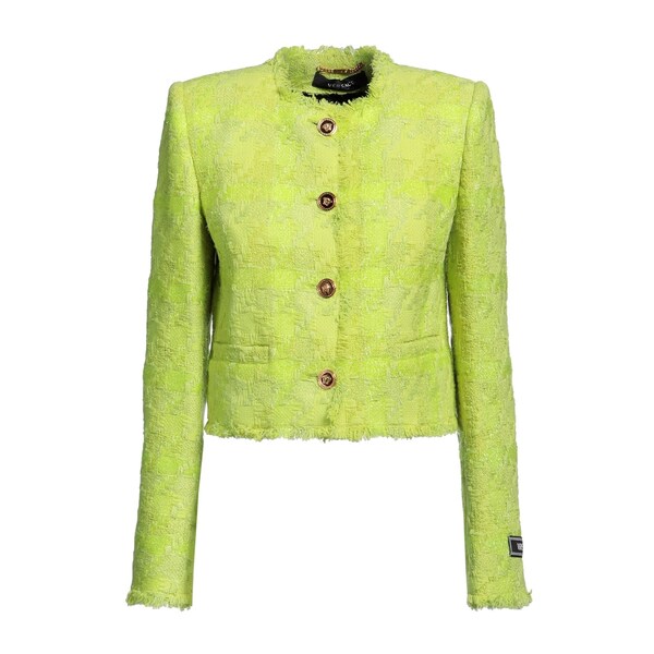 【貨物輸送無料】 ヴェルサーチ レディース 上衣＆上衣 アウター Blazers Green