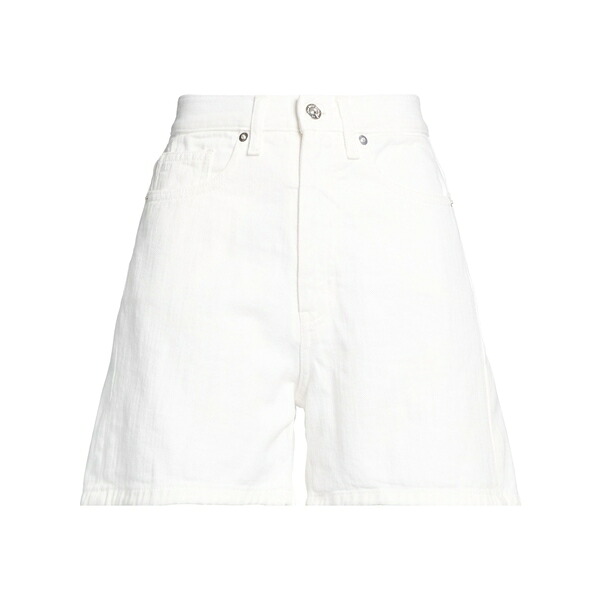 【貨物輸送無料】 野球クラブ はたご屋 ザ 昼まえ レディース ジーンズズボン下 ボトムス Denim shorts White