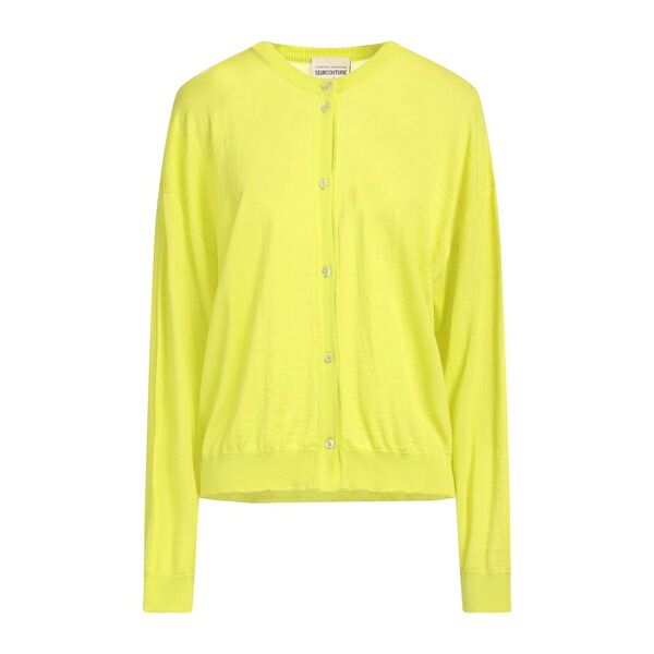 【貨物輸送無料】 セミクチュール レディース ジレー アウター Cardigans Green