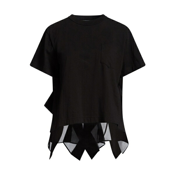【貨物輸送無料】 サカイ レディース ティーシャツ トップス T-shirts Black
