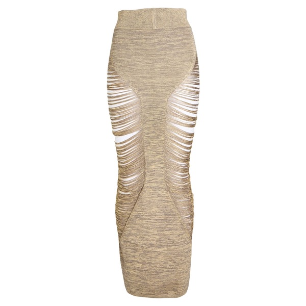 【貨物輸送無料】 リックオウエンス レディース スコート ボトムス Maxi skirts Grey