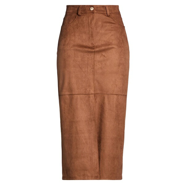 【送料無料】 コンタット レディース スカート ボトムス Midi skirts Brown｜asty
