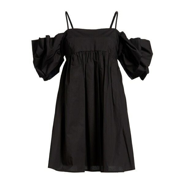 【送料無料】 メイメイジェイ レディース ワンピース トップス Mini dresses Black｜asty
