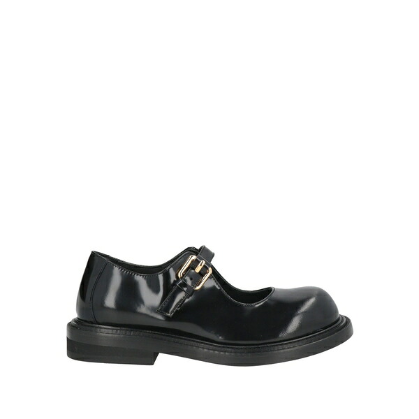 【貨物輸送無料】 モスキーノ レディース スリッポン・ローファー シューズ Loafers Black