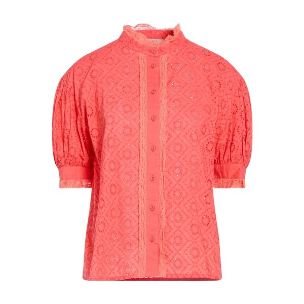 【貨物輸送無料】 ツイン仕掛ける レディース プルオーバー トップス Shirts Orange