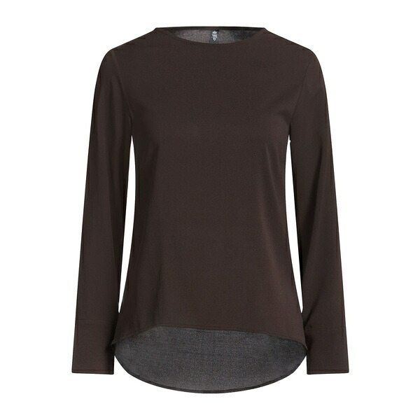 【送料無料】 イレブンティ レディース Tシャツ トップス Tops Brown|asty