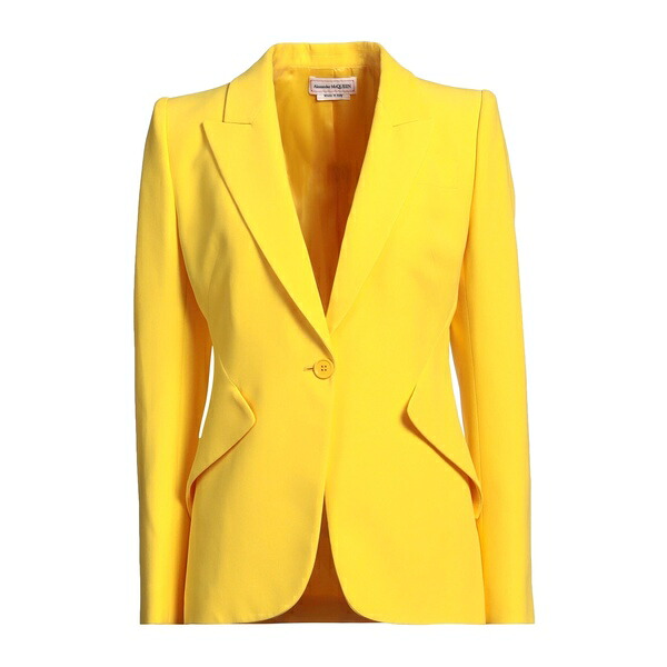 【貨物輸送無料】 マックイーン レディース 上衣＆上衣 アウター Blazers Yellow