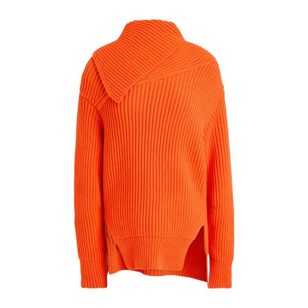 【貨物輸送無料】 ジル・サンダー レディース 編み物\u0026プルオーバー アウター Turtlenecks Orange