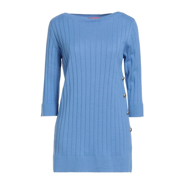 【貨物輸送無料】 マックス アンド コー レディース 編み物\u0026ティーシャツ アウター Sweaters Azure