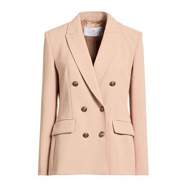 【送料無料】 ネネット レディース ジャケット&ブルゾン アウター Blazers Brown|asty