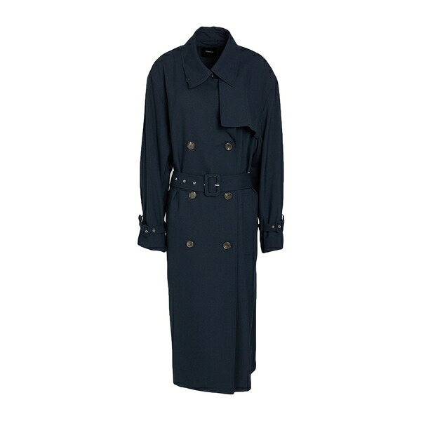 【送料無料】 セオリー レディース ジャケット&ブルゾン アウター Overcoats & Trench Coats Blue|asty