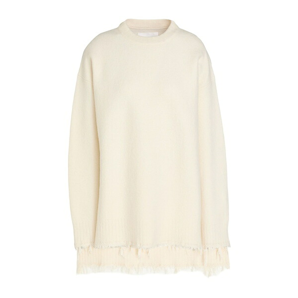 【貨物輸送無料】 ジル・サンダー レディース 編み物\u0026ティーシャツ アウター Sweaters White