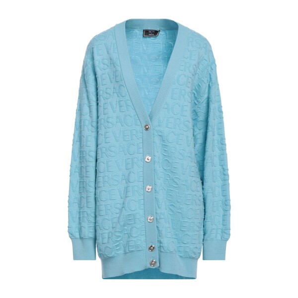 【貨物輸送無料】 ヴェルサーチ レディース ジレー アウター Cardigans Azure