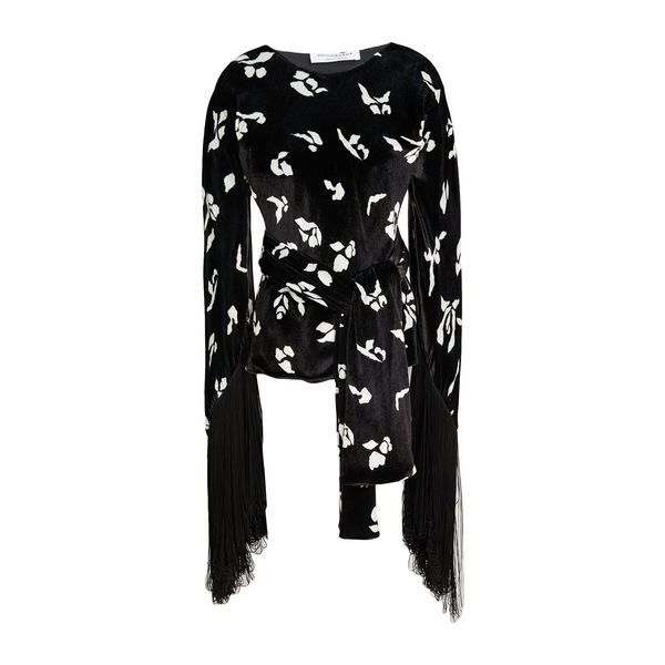 【送料無料】 フィロソフィーデロレンゾセラフィーニ レディース Tシャツ トップス Tops Black|asty