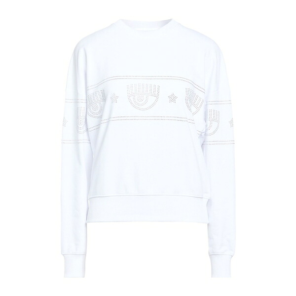 【貨物輸送無料】 シアラフェラーニ レディース パーカー・スウェットシャツ アウター Sweatshirts White