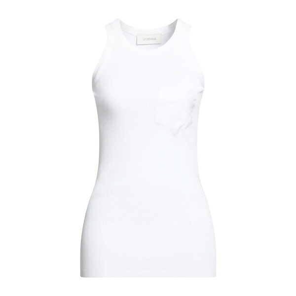 【送料無料】 スポーツマックス レディース Tシャツ トップス Tank tops White|asty