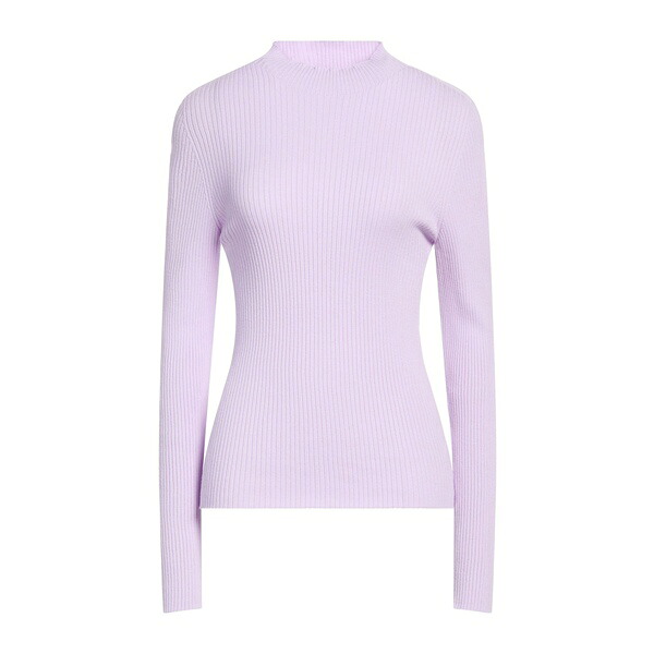 【貨物輸送無料】 ツイン書き割り レディース 編み物\u0026プルオーバー アウター Turtlenecks Purple