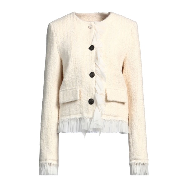 【貨物輸送無料】 セミクチュール レディース ジレー アウター Cardigans White