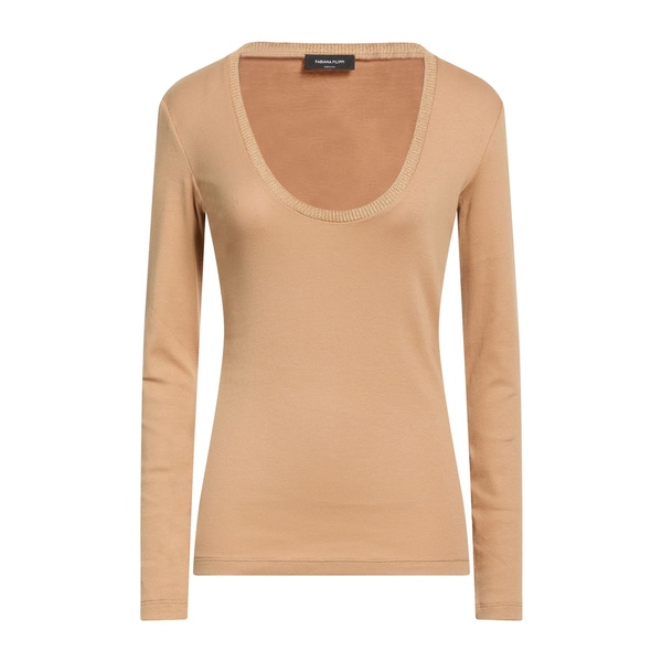 【貨物輸送無料】 ファビアナ フィリッピ レディース プルオーバー トップス T-shirts Beige
