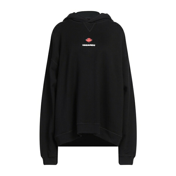 【貨物輸送無料】 ディースクエアード レディース パーカー・スウェットシャツ アウター Sweatshirts Black