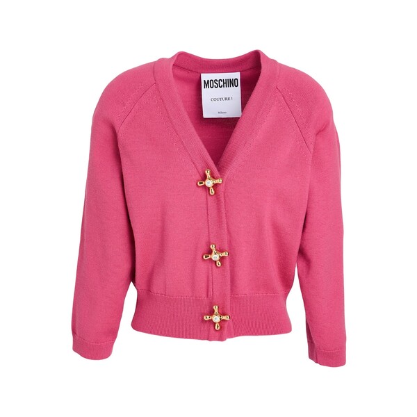 【貨物輸送無料】 モスキーノ レディース ジレー アウター Cardigans Pink