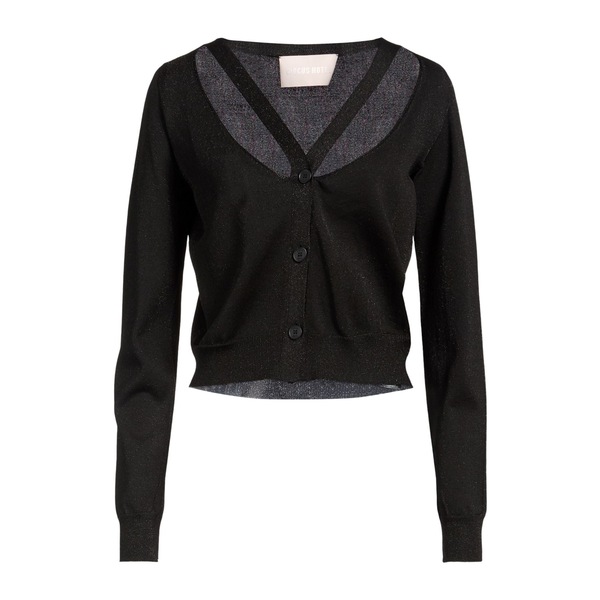 【貨物輸送無料】 サーカス・泊まり レディース ジレー アウター Cardigans Black
