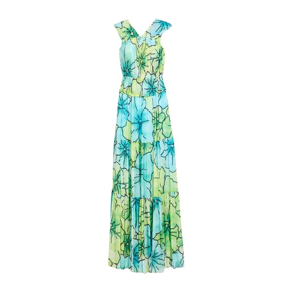 【送料無料】 ピンク メモリーズ レディース ワンピース トップス Maxi dresses Blue｜asty