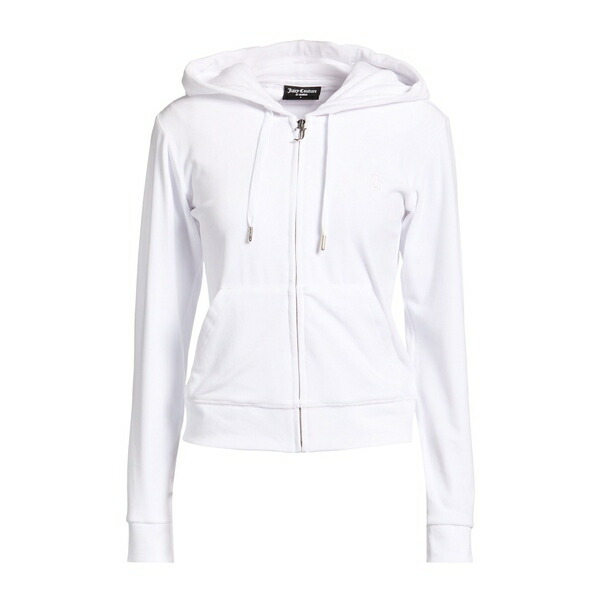 【貨物輸送無料】 ジューシークチュール レディース パーカー・スウェットシャツ アウター Sweatshirts White