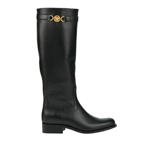 【送料無料】 ヴェルサーチ レディース ブーツ シューズ Boots Black|asty