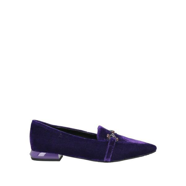 【貨物輸送無料】 トスカブルー? レディース スリッポン・ローファー シューズ Loafers Purple