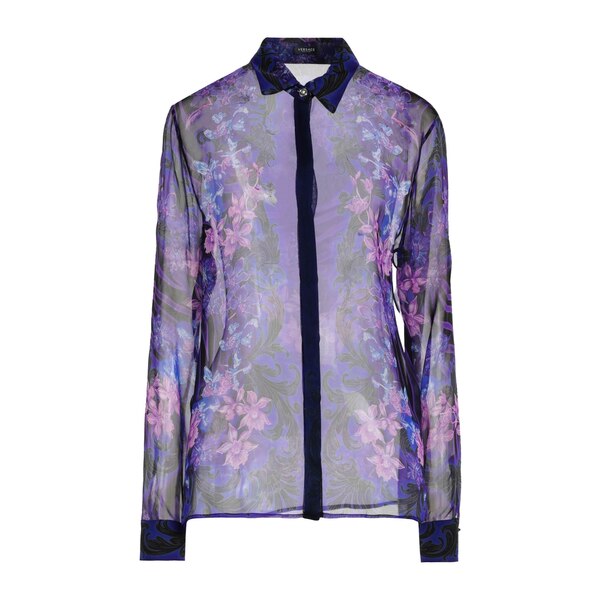 【貨物輸送無料】 ヴェルサーチ レディース プルオーバー トップス Shirts Purple