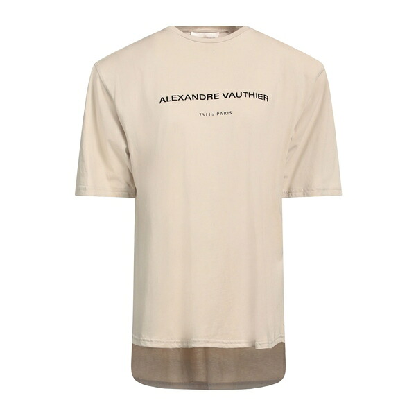 【貨物輸送無料】 アレクサンドル・ボーティエ レディース プルオーバー トップス T-shirts Beige
