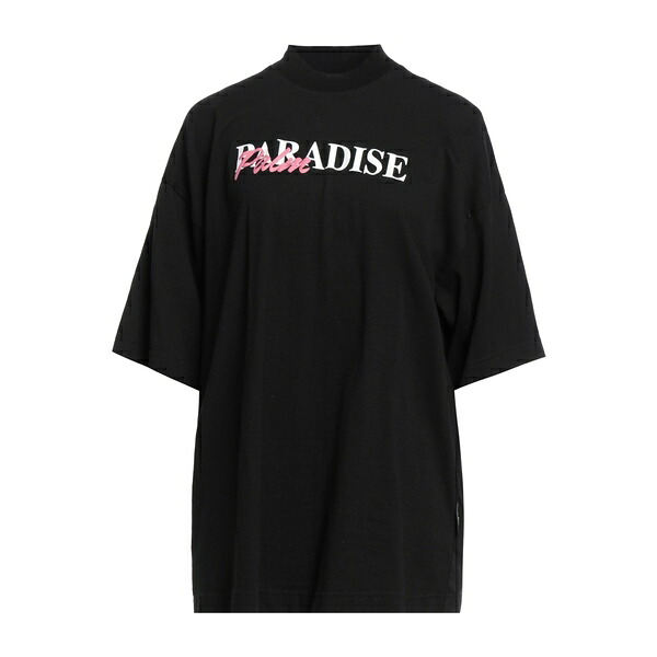 【送料無料】 パーム・エンジェルス レディース Tシャツ トップス T-shirts Black｜asty