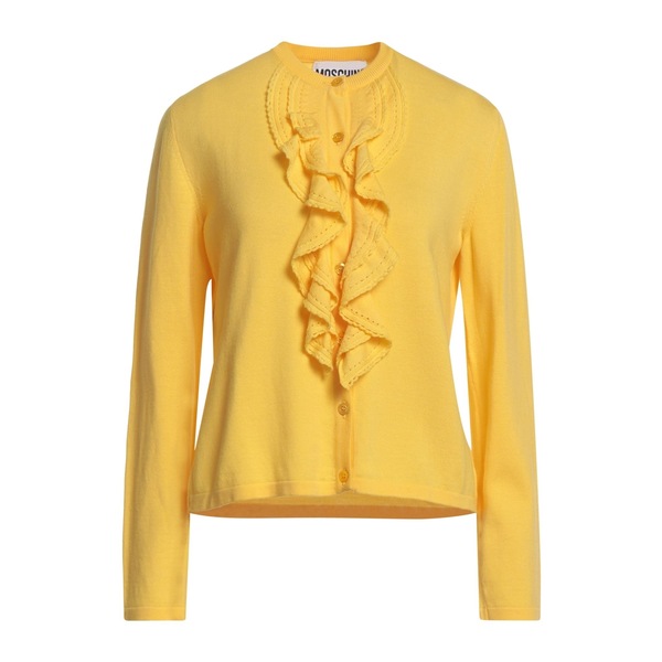 【貨物輸送無料】 モスキーノ レディース ジレー アウター Cardigans Yellow