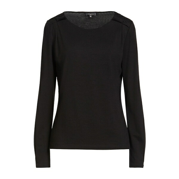 【貨物輸送無料】 エトロ レディース プルオーバー トップス T-shirts Black