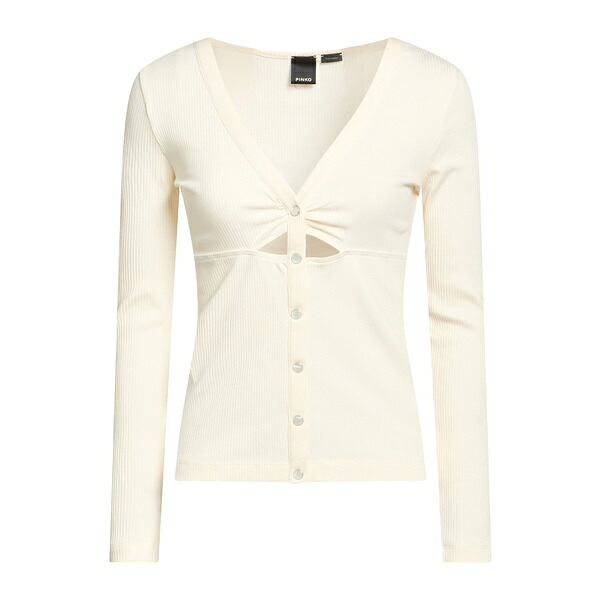 【貨物輸送無料】 ピンコ レディース ジレー アウター Cardigans White