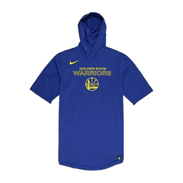 ナイキ メンズ Tシャツ トップス Nba golden state warriors short-sleeve hooded t-shirt Blue｜asty