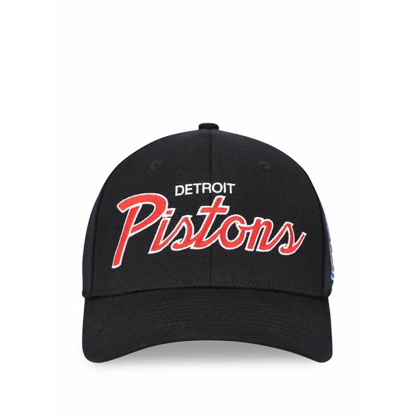 ミッチェル&ネス メンズ 帽子 アクセサリー Detroit pistons 2.0 baseball cap Black|asty