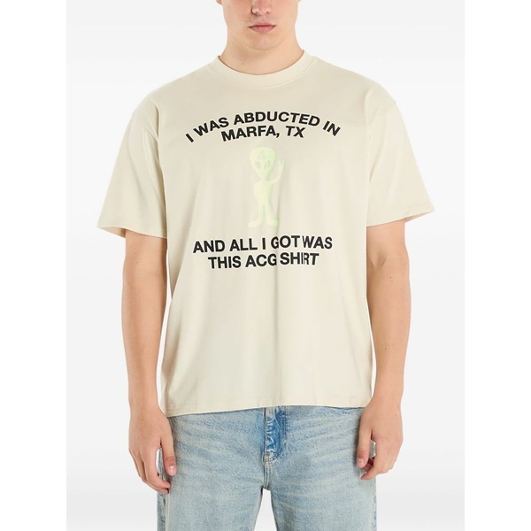 ナイキ メンズ Tシャツ トップス Acg graphic-print t-shirt Neutrals|asty